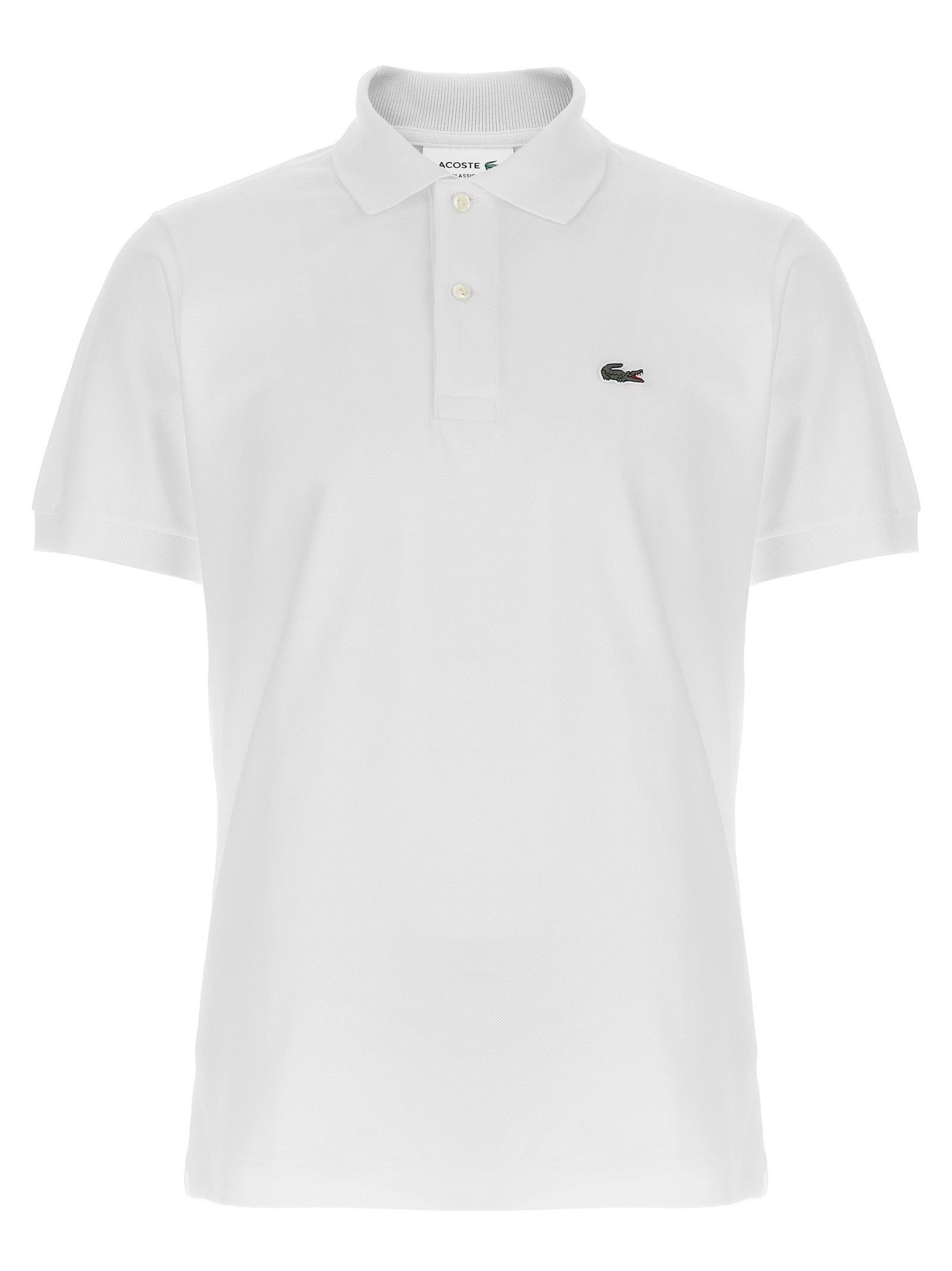 Polo Shirt by Lacoste for men in cotton white showcases a enviable silhouette, featuring a refined and short-sleeve for a enviable finish.