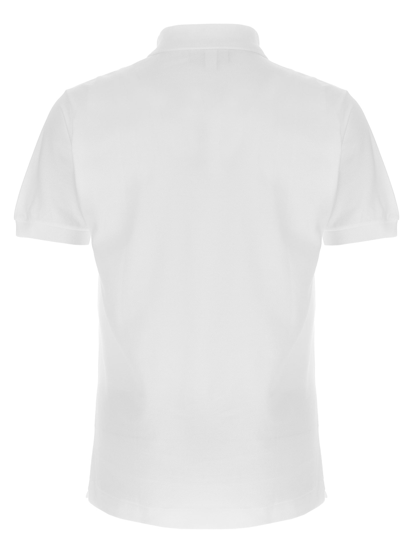 Polo Shirt by Lacoste for men in cotton white presents a crisp silhouette, artfully detailed with a crisp and crisp .