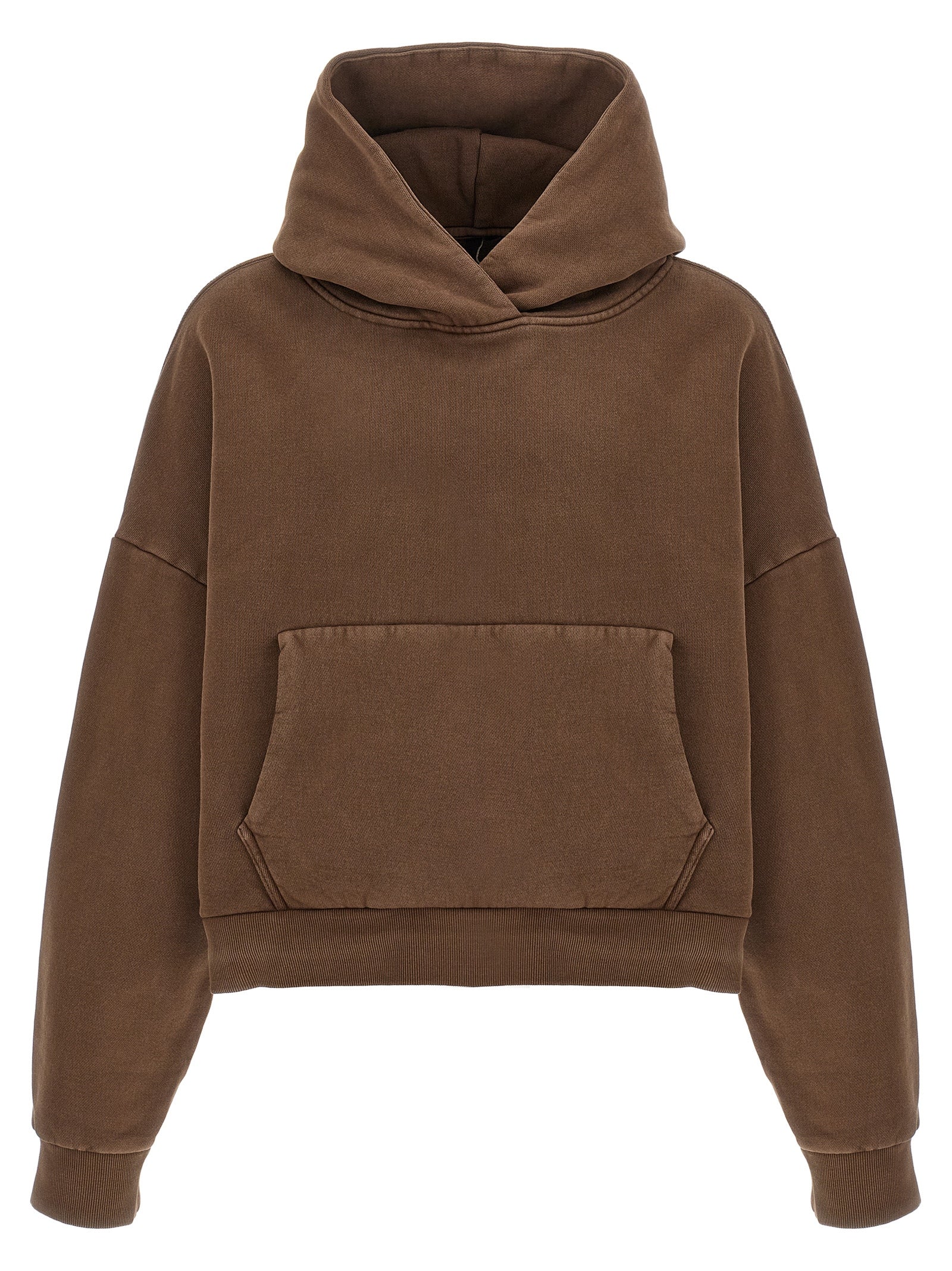 Sweatshirt Hoodie by Entire Studios for men in cotton brown features an luminous silhouette, showcasing a sophisticated hooded neckline and for a truly luminous look.