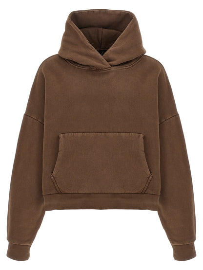 Sweatshirt Hoodie by Entire Studios for men in cotton brown features an luminous silhouette, showcasing a sophisticated hooded neckline and for a truly luminous look.