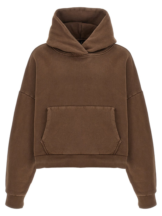 Sweatshirt Hoodie by Entire Studios for men in cotton brown features an luminous silhouette, showcasing a sophisticated hooded neckline and for a truly luminous look.