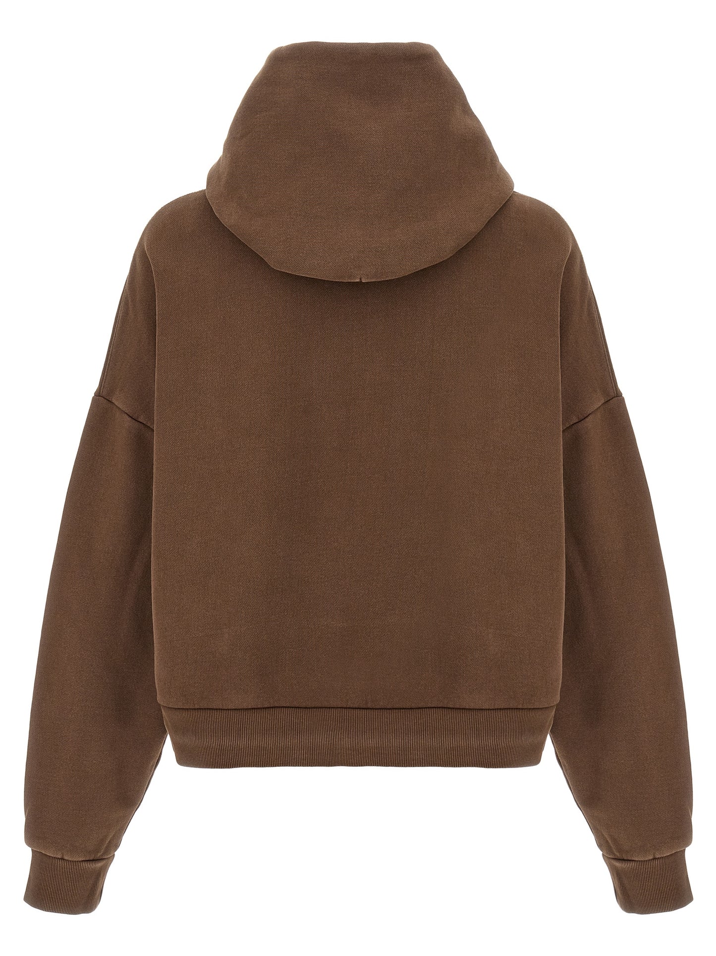 Sweatshirt Hoodie by Entire Studios for men in cotton brown features a edgy silhouette, detailed with a edgy hooded neckline and for a refined finish.