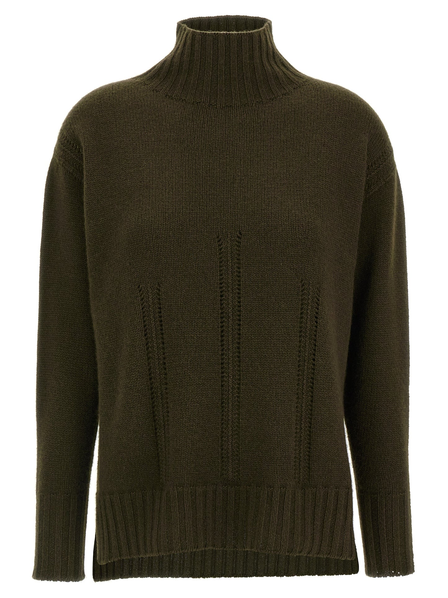 Cardigan by Tom Ford for women in cashmere cotton blend bicolour & green features an crisp silhouette, showcasing a sophisticated high-neck neckline and detail for a truly crisp finish.