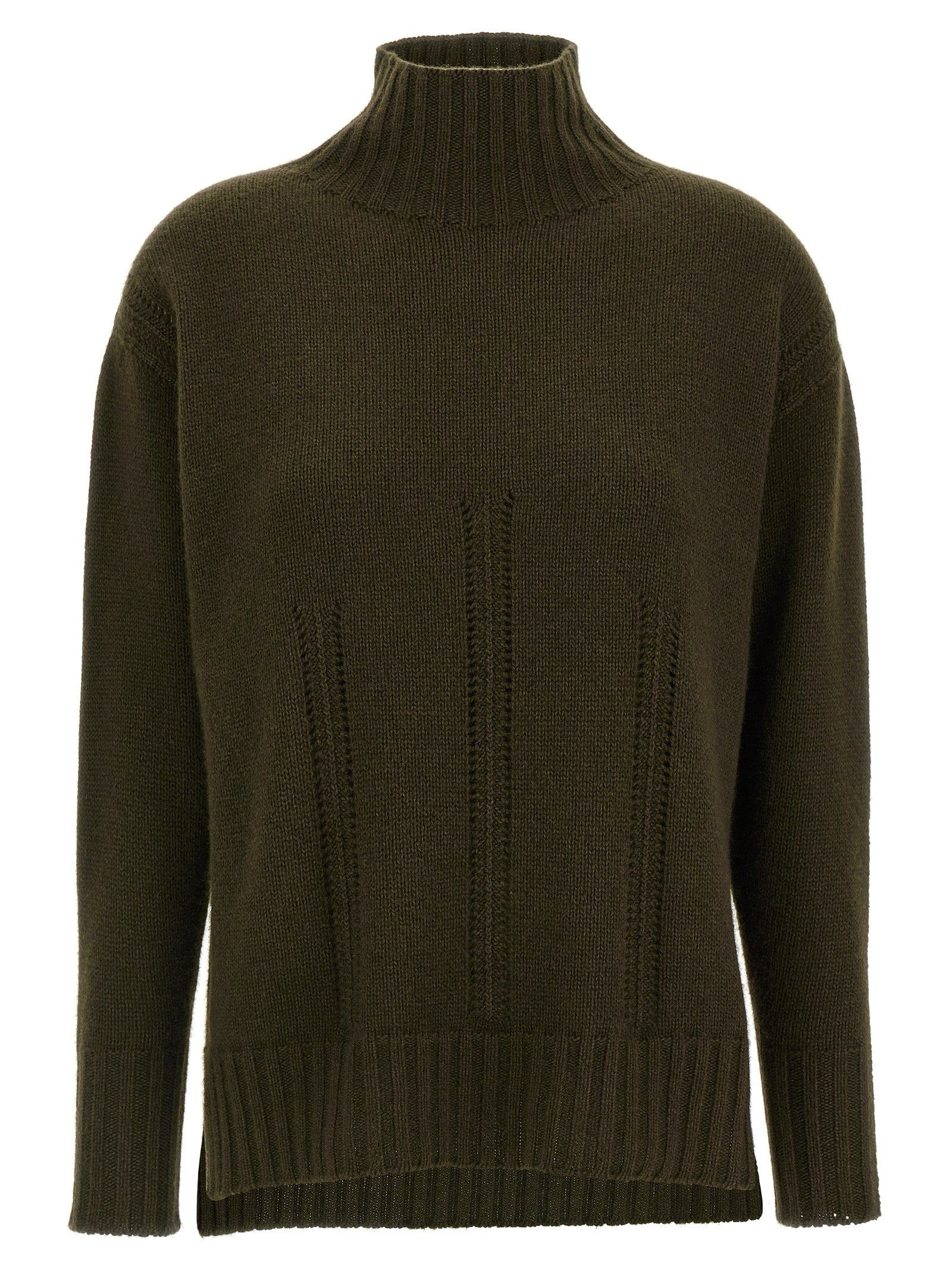 Cardigan by Tom Ford for women in cashmere cotton blend bicolour & green features an crisp silhouette, showcasing a sophisticated high-neck neckline and detail for a truly crisp finish.
