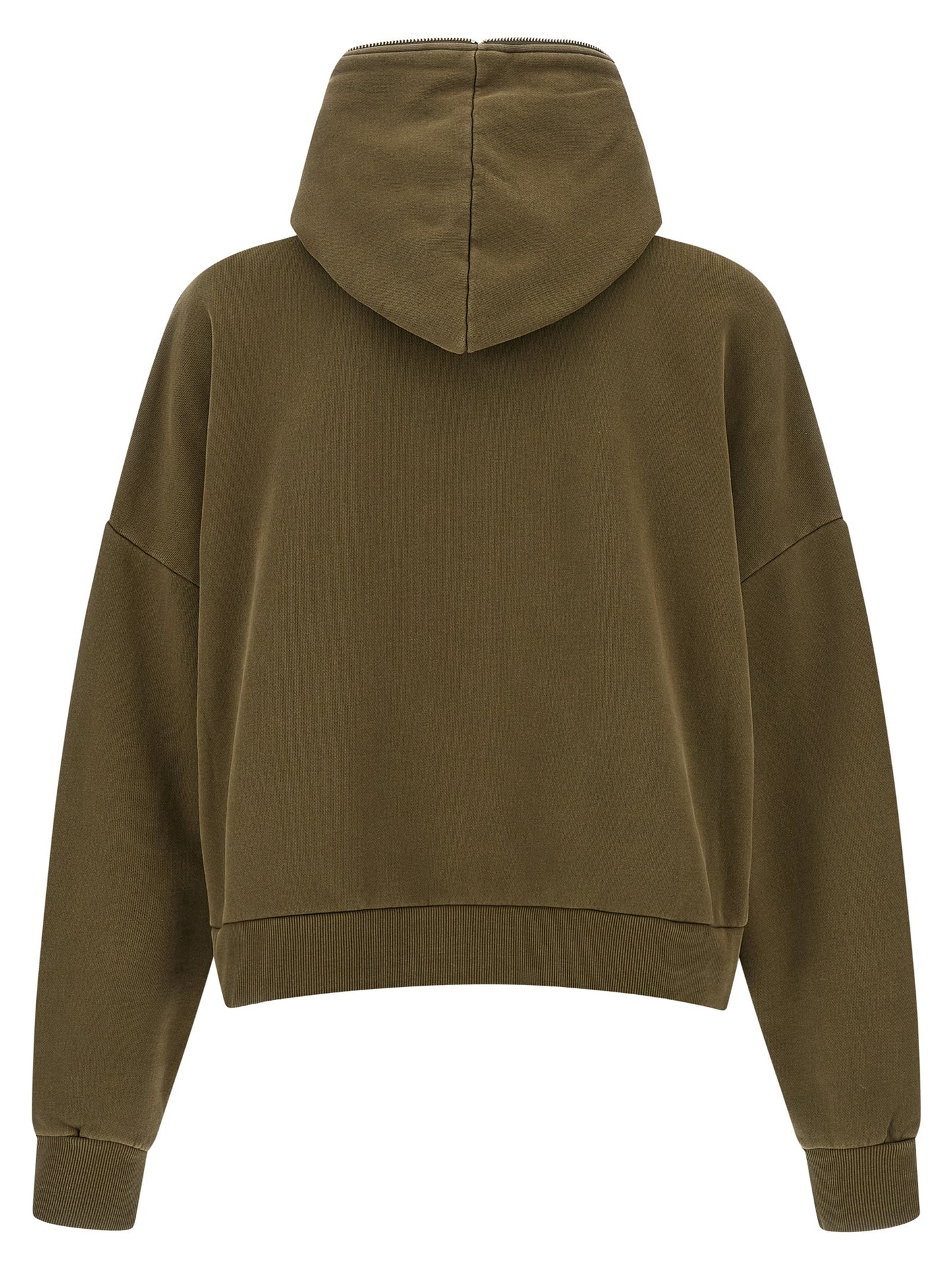 Sweatshirt Hoodie by Entire Studios for men in plush organic cotton bicolour & green features an luminous silhouette, showcasing a sophisticated hooded neckline and for a truly luminous look.