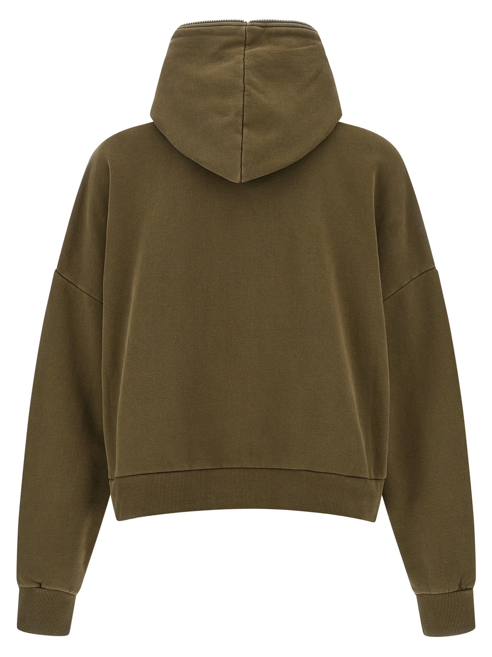 Sweatshirt Hoodie by Entire Studios for men in plush organic cotton bicolour & green features an luminous silhouette, showcasing a sophisticated hooded neckline and for a truly luminous look.
