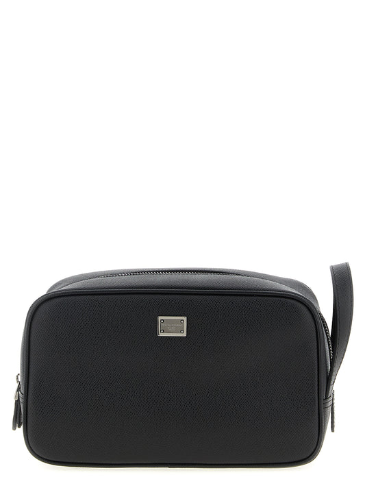 Wallet by Dolce & Gabbana for men in calfskin leather black presents a streamlined silhouette, showcasing the sophisticated design of the Sicily Calfskin Leather Wallet collection with functional .