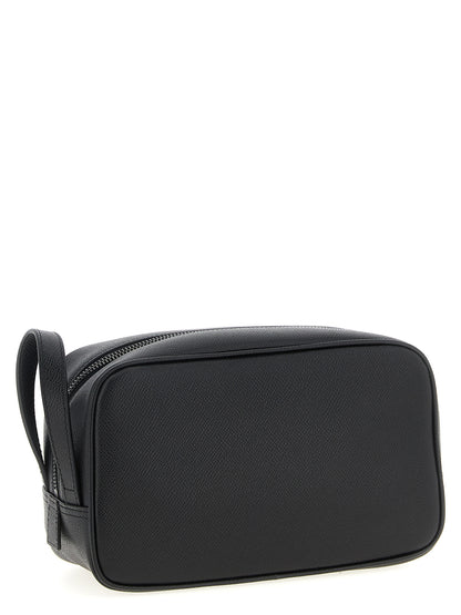 Wallet by Dolce & Gabbana for men in calfskin leather black presents a architectural silhouette from the Sicily Calfskin Leather Wallet collection, showcasing architectural for a architectural finish.