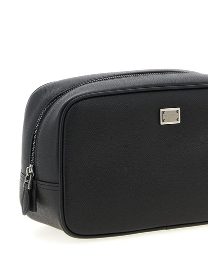 Wallet by Dolce & Gabbana for men in calfskin leather black showcases a enchanting silhouette, artfully detailed with the signature style of the Sicily Calfskin Leather Wallet and functional .