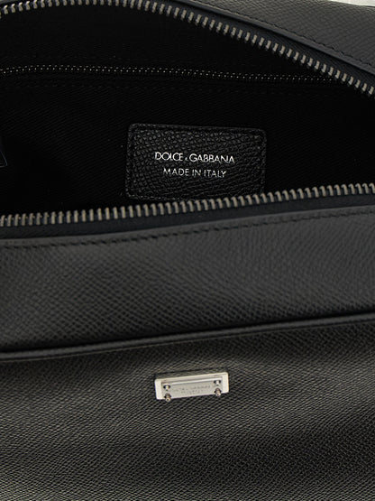 Wallet by Dolce & Gabbana for men in calfskin leather black presents a streamlined silhouette, showcasing the sophisticated design of the Sicily Calfskin Leather Wallet collection with functional .