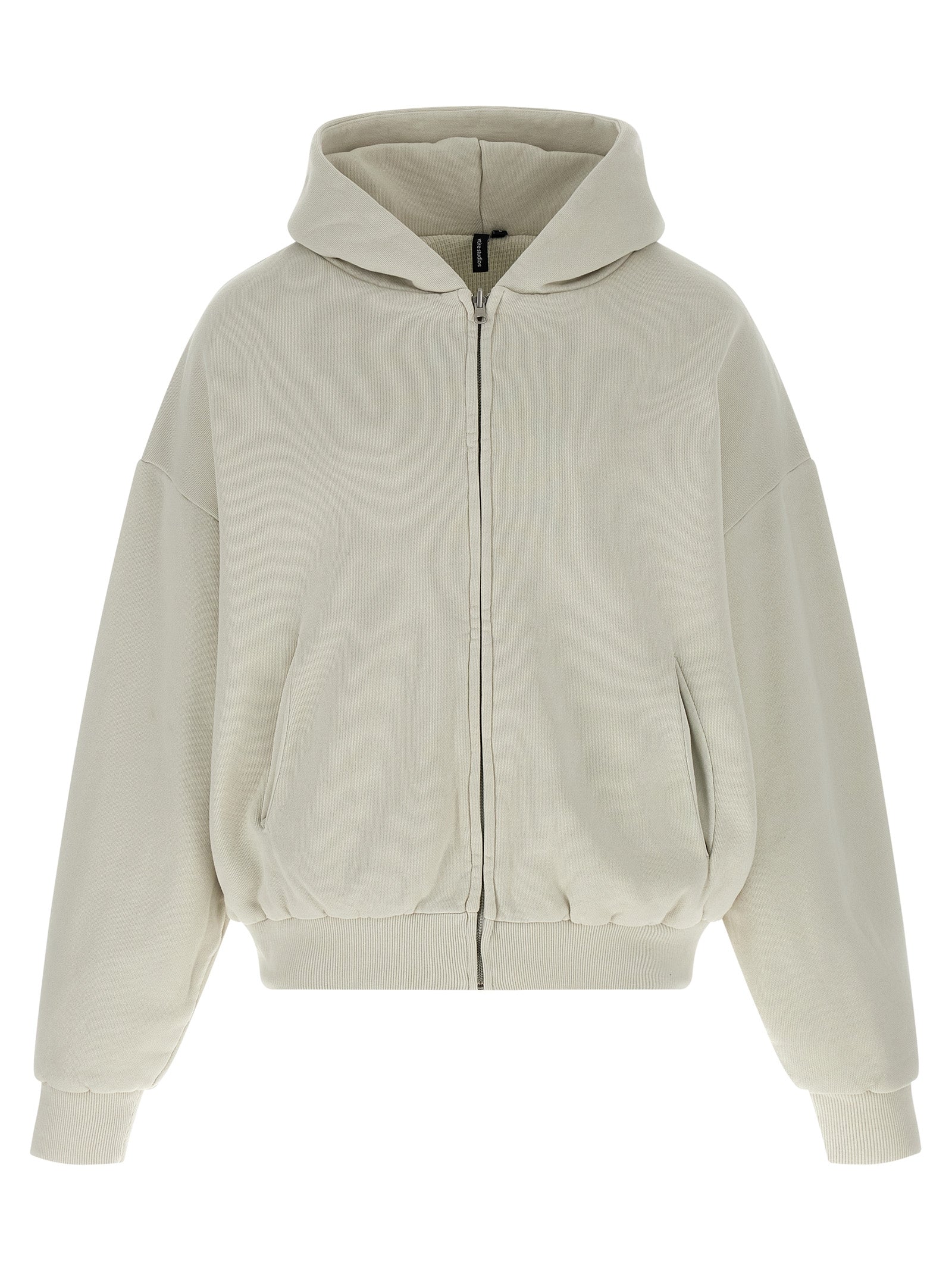 Sweatshirt Hoodie by Entire Studios for men in cotton white features a edgy silhouette, detailed with a edgy hooded neckline and for a refined finish.