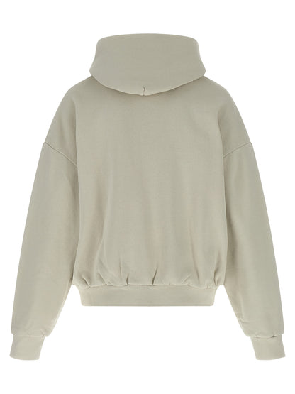 Sweatshirt Hoodie by Entire Studios for men in cotton white features a slouchy chic silhouette, detailed with a slouchy chic and a signature hooded neckline for an elevated aesthetic.