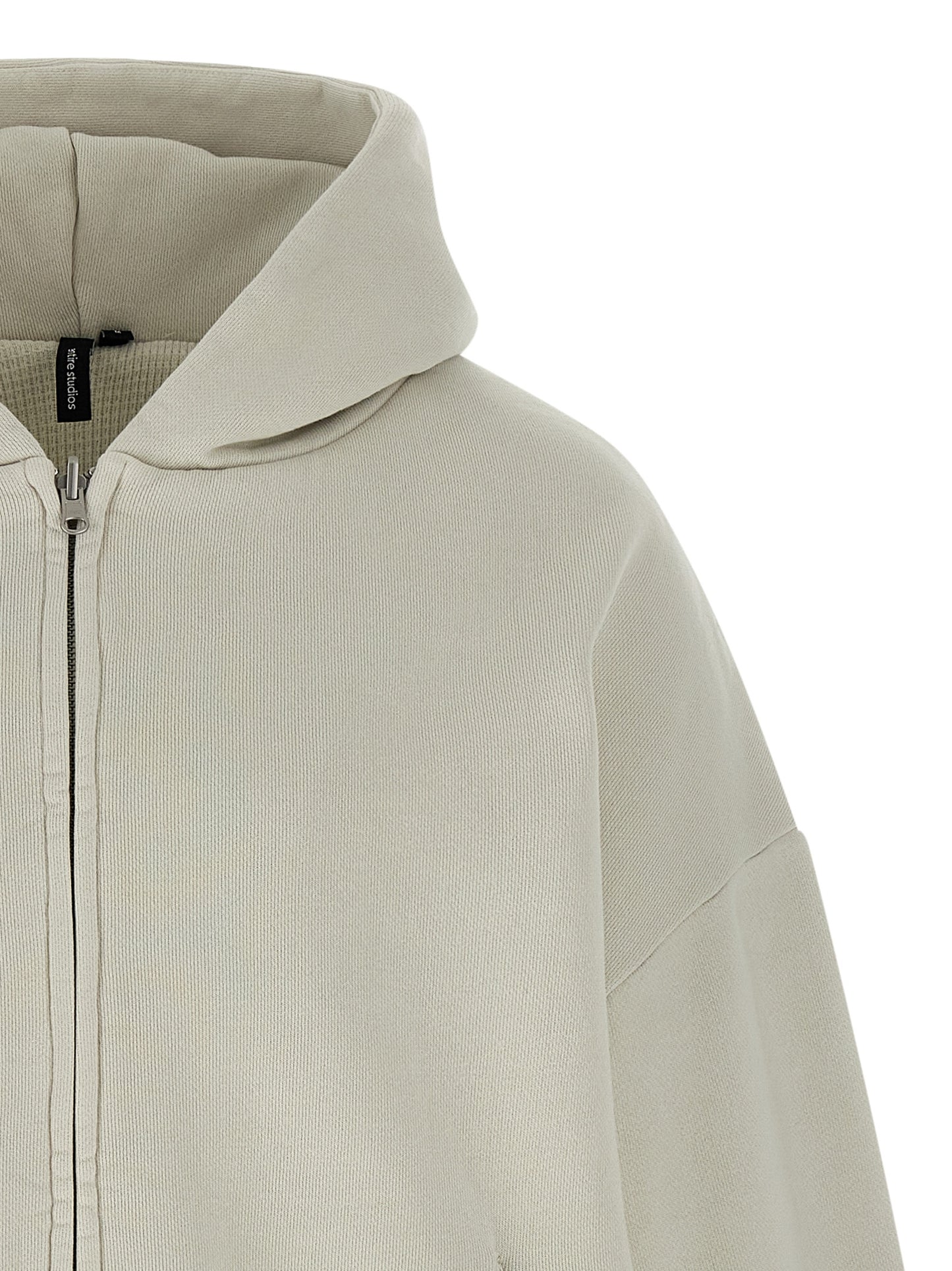 Sweatshirt Hoodie by Entire Studios for men in cotton white features a authentic silhouette, showcasing a sophisticated hooded neckline and authentic detail for a refined finish.