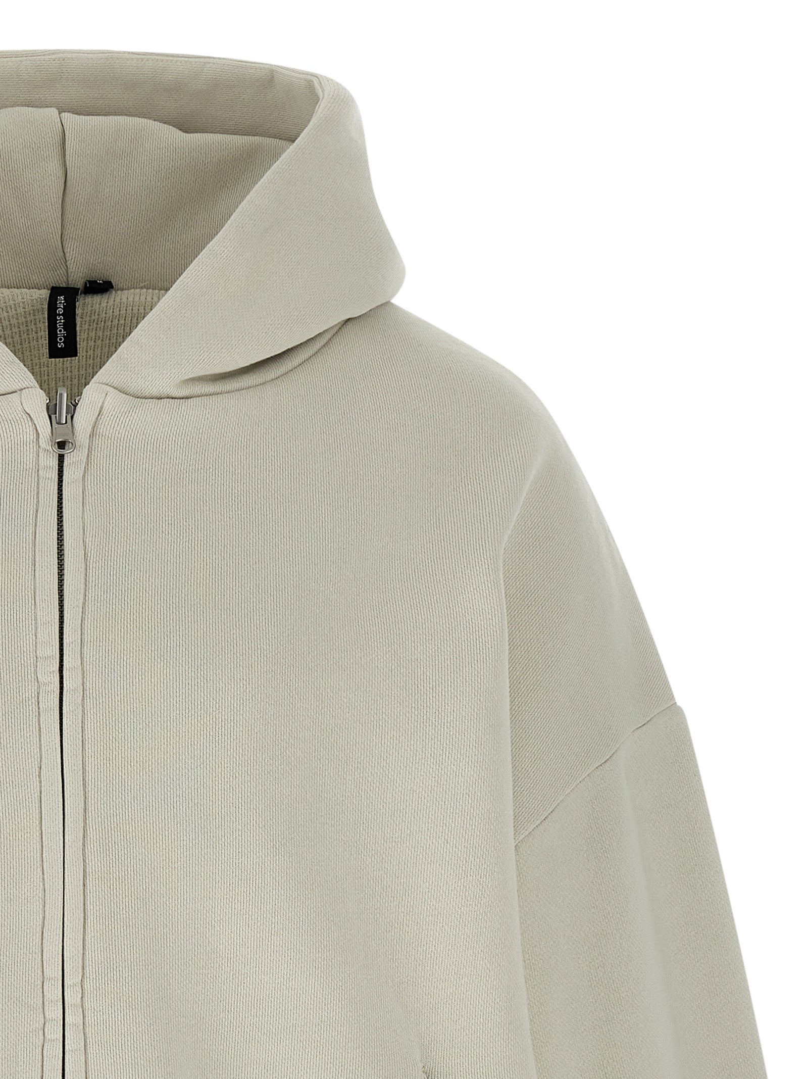 Sweatshirt Hoodie by Entire Studios for men in cotton white features a authentic silhouette, showcasing a sophisticated hooded neckline and authentic detail for a refined finish.