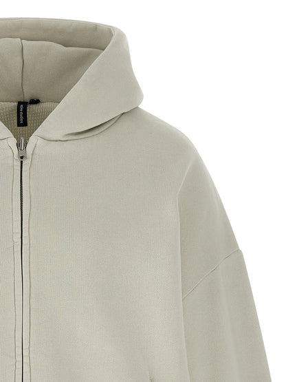 Sweatshirt Hoodie by Entire Studios for men in cotton white features a authentic silhouette, showcasing a sophisticated hooded neckline and authentic detail for a refined finish.