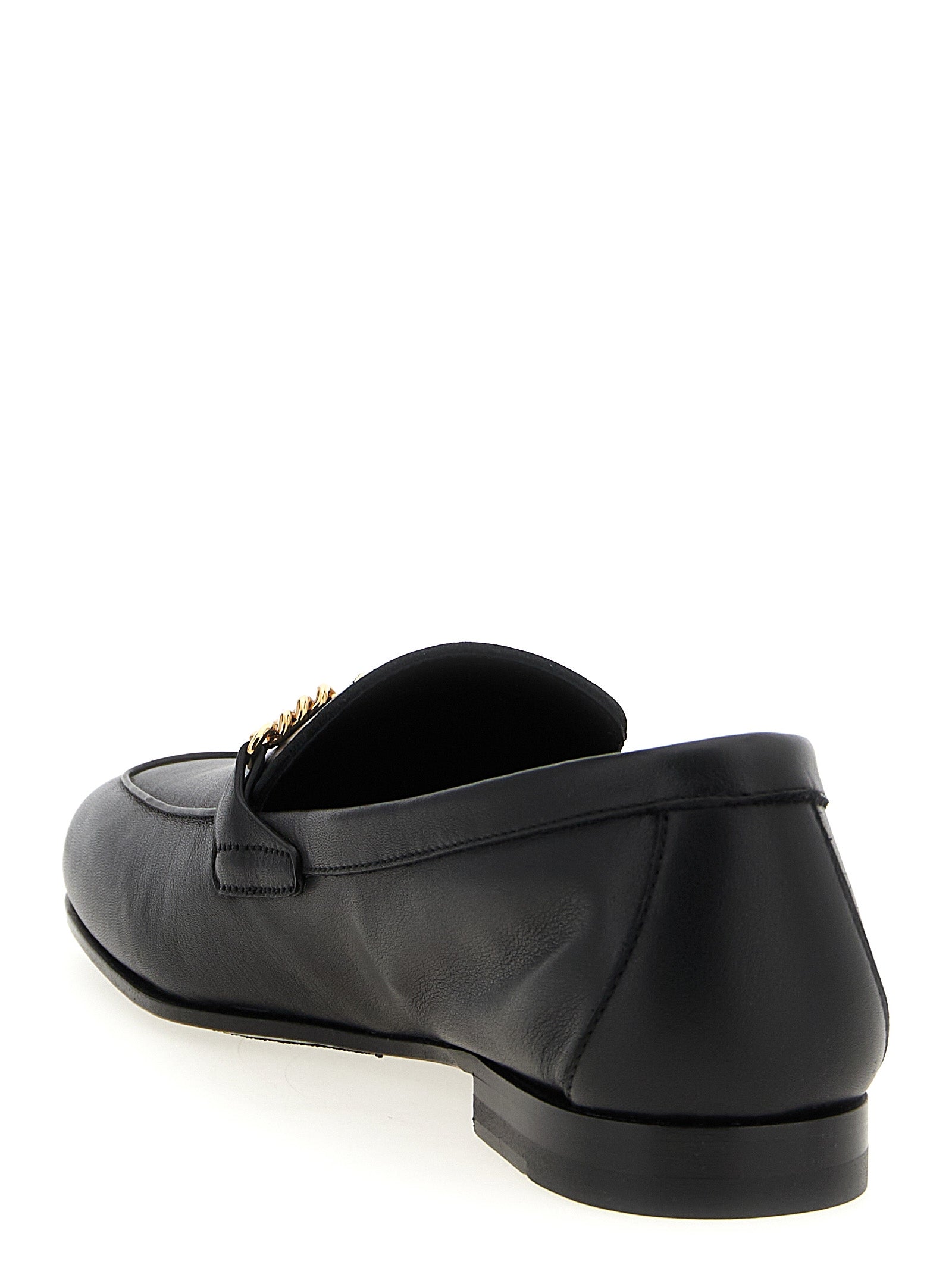 Loafer Slip-On Shoes by Versace for men in calfskin leather black features an dynamic silhouette from the Medusa Men's Calfskin Leather Loafer Slip-On Shoes collection, defined by a dynamic and for a dynamic look.