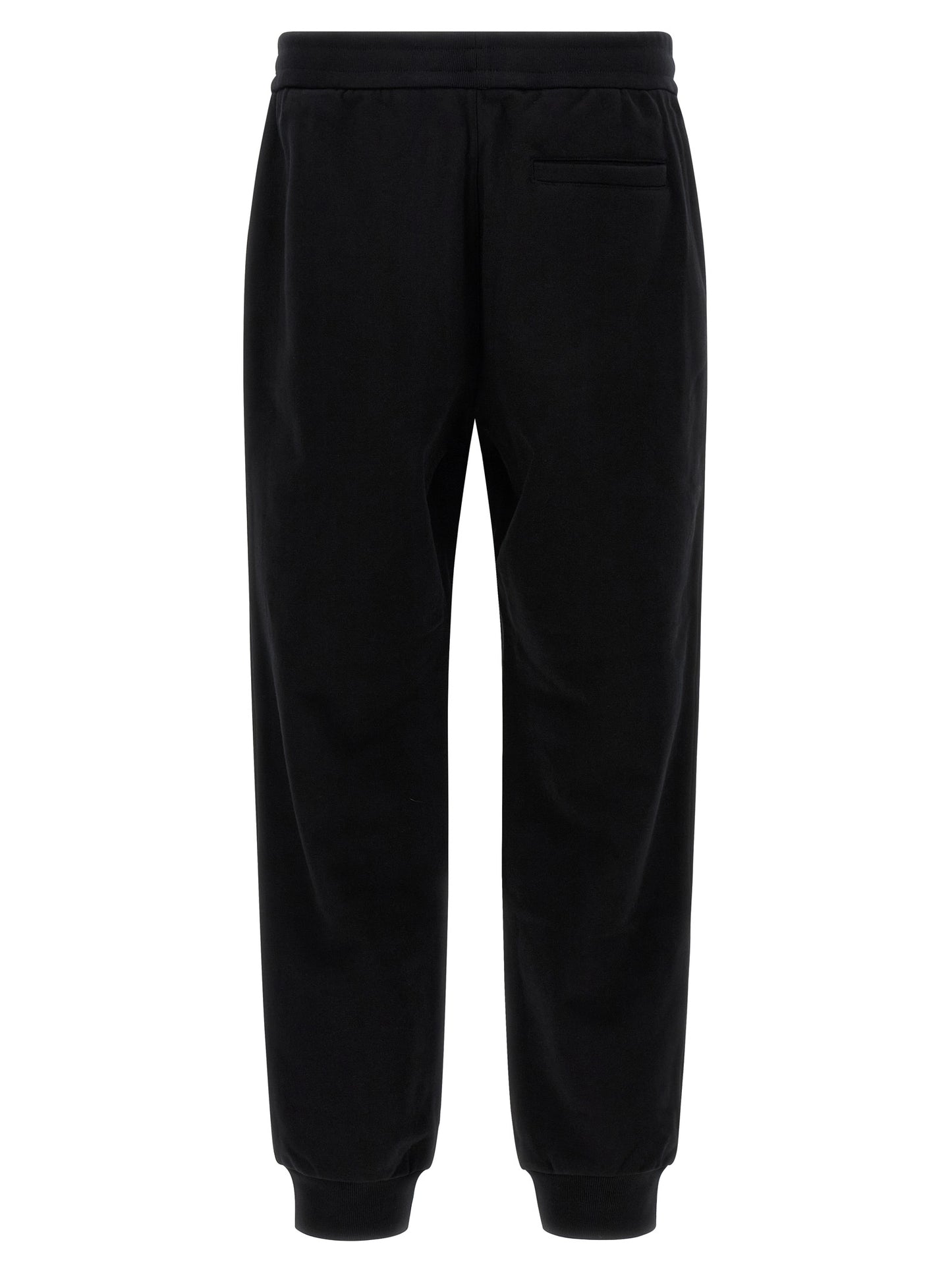Joggers by Versace for men in cotton black & signature presents a refined pantology silhouette, artfully defined by a refined pantology , long, and a sophisticated .