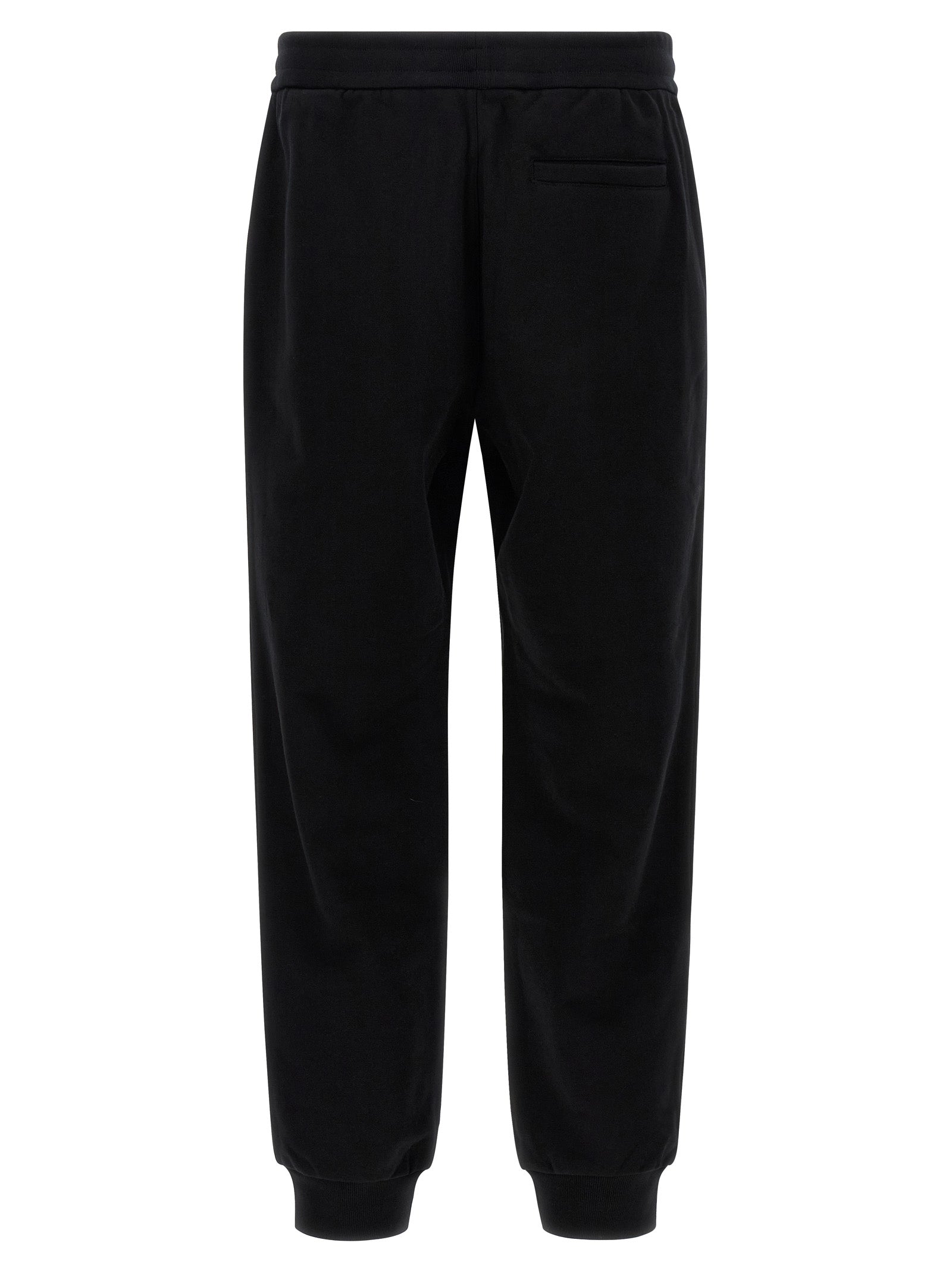 Joggers by Versace for men in cotton black & signature presents a refined pantology silhouette, artfully defined by a refined pantology , long, and a sophisticated .