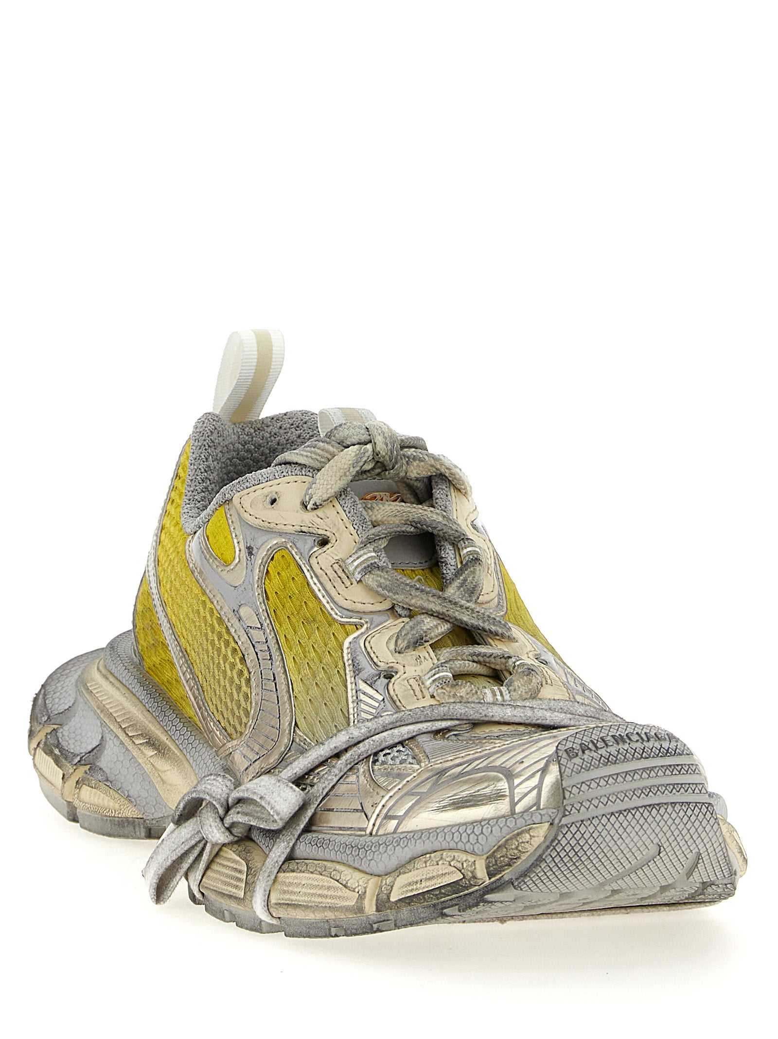 Athletic Sneakers by Balenciaga for men in polyester polyethylene & polyurethane bicolour & yellow features an exquisite silhouette, showcasing the premium athletic style of the Men's Athletic Polyester Polyethylene & Polyurethane Sneakers with an exquisite finish.
