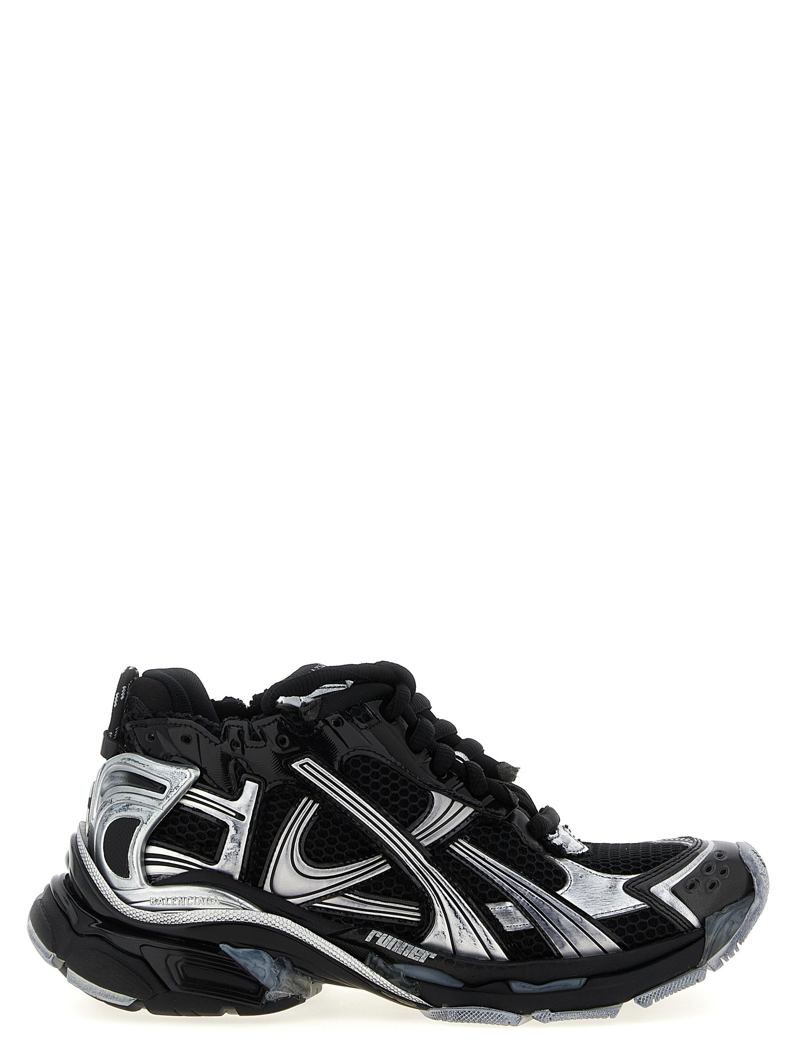Athletic Sneakers by Balenciaga for men in polyester polyethylene & polyurethane gradient & black features an timeless silhouette from the Men's Athletic Polyester Polyethylene & Polyurethane Sneakers collection, showcasing a timeless athletic style for a timeless look.