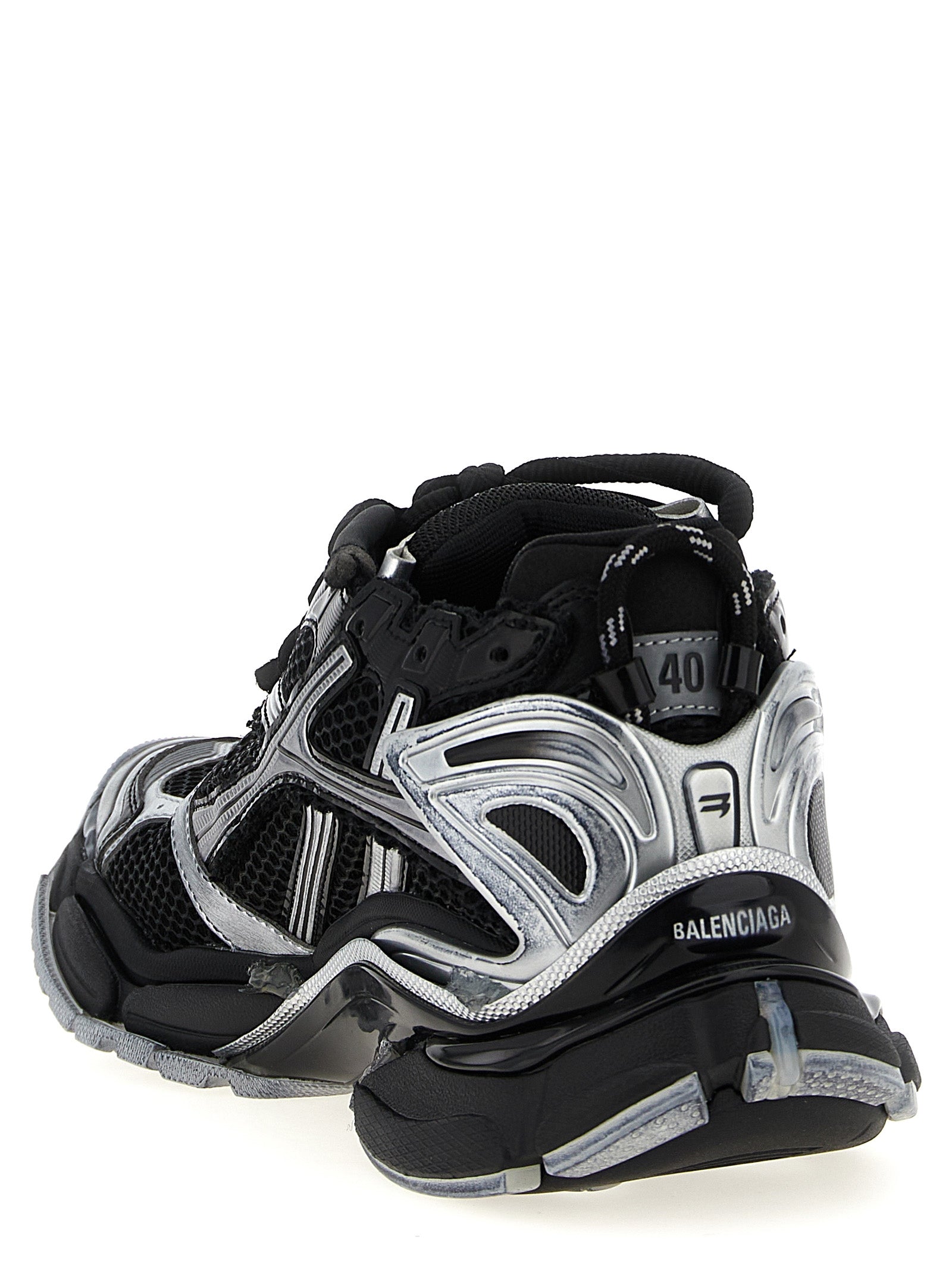 Athletic Sneakers by Balenciaga for men in polyester polyethylene & polyurethane gradient & black showcases an impeccable silhouette, defined by an impeccable athletic style design that perfectly captures the essence of the Men's Athletic Polyester Polyethylene & Polyurethane Sneakers.