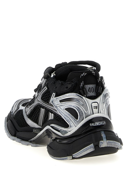 Athletic Sneakers by Balenciaga for men in polyester polyethylene & polyurethane gradient & black showcases an impeccable silhouette, defined by an impeccable athletic style design that perfectly captures the essence of the Men's Athletic Polyester Polyethylene & Polyurethane Sneakers.
