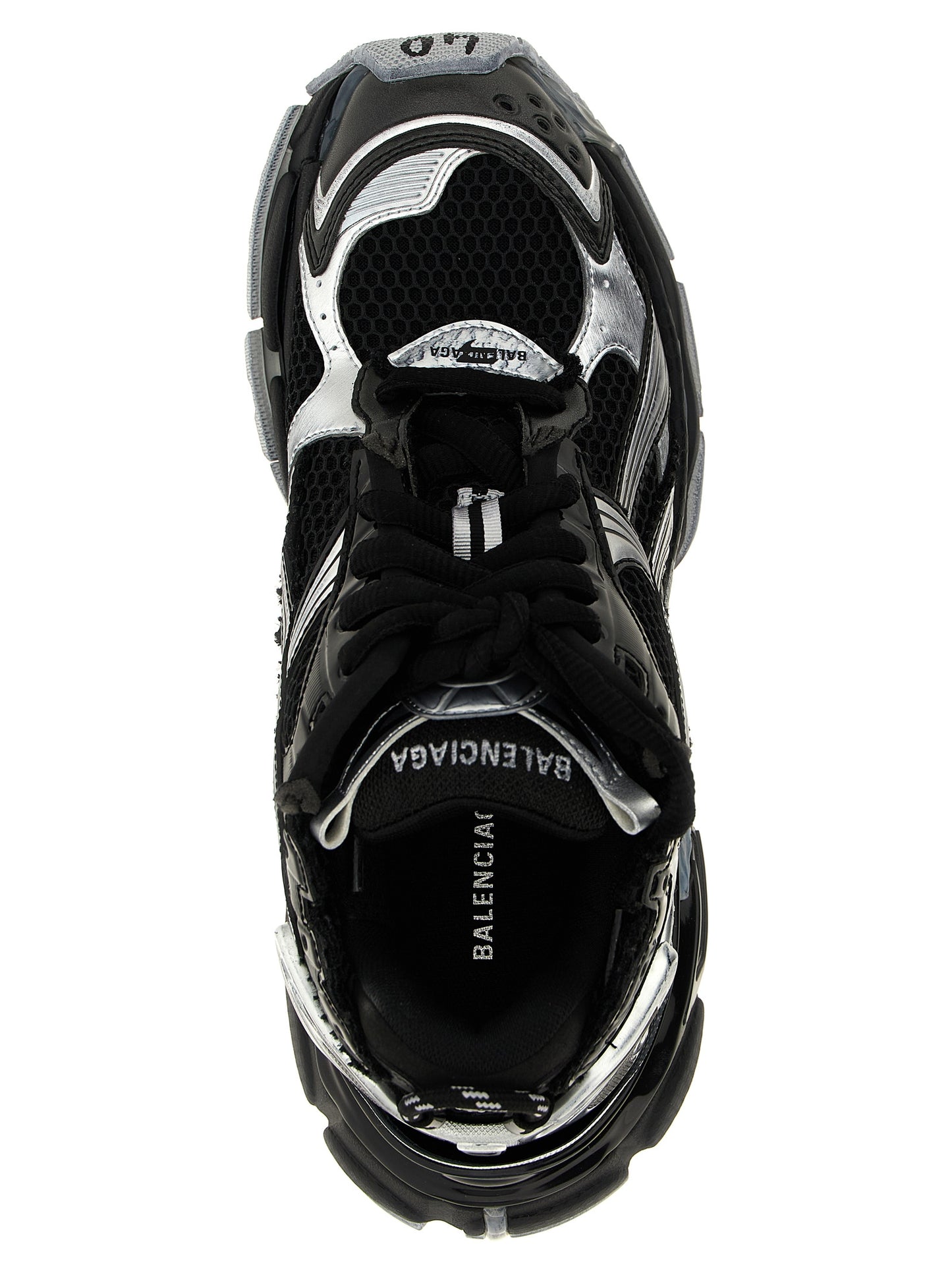 Athletic Sneakers by Balenciaga for men in polyester polyethylene & polyurethane gradient & black features an exquisite silhouette, showcasing the premium athletic style of the Men's Athletic Polyester Polyethylene & Polyurethane Sneakers with an exquisite finish.