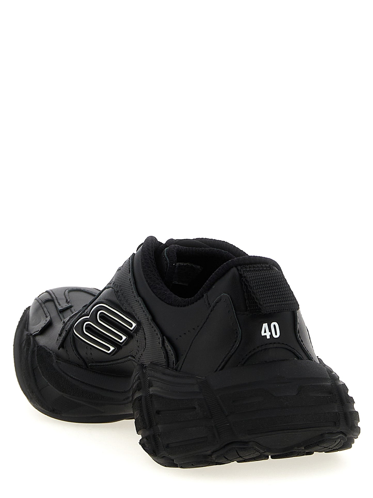 Athletic Sneakers Balenciaga men calfskin leather & plush polyester black featuring a avant-garde Men's Athletic Calfskin Leather & Plush Polyester Sneakers design with a avant-garde athletic style for a refined finish.