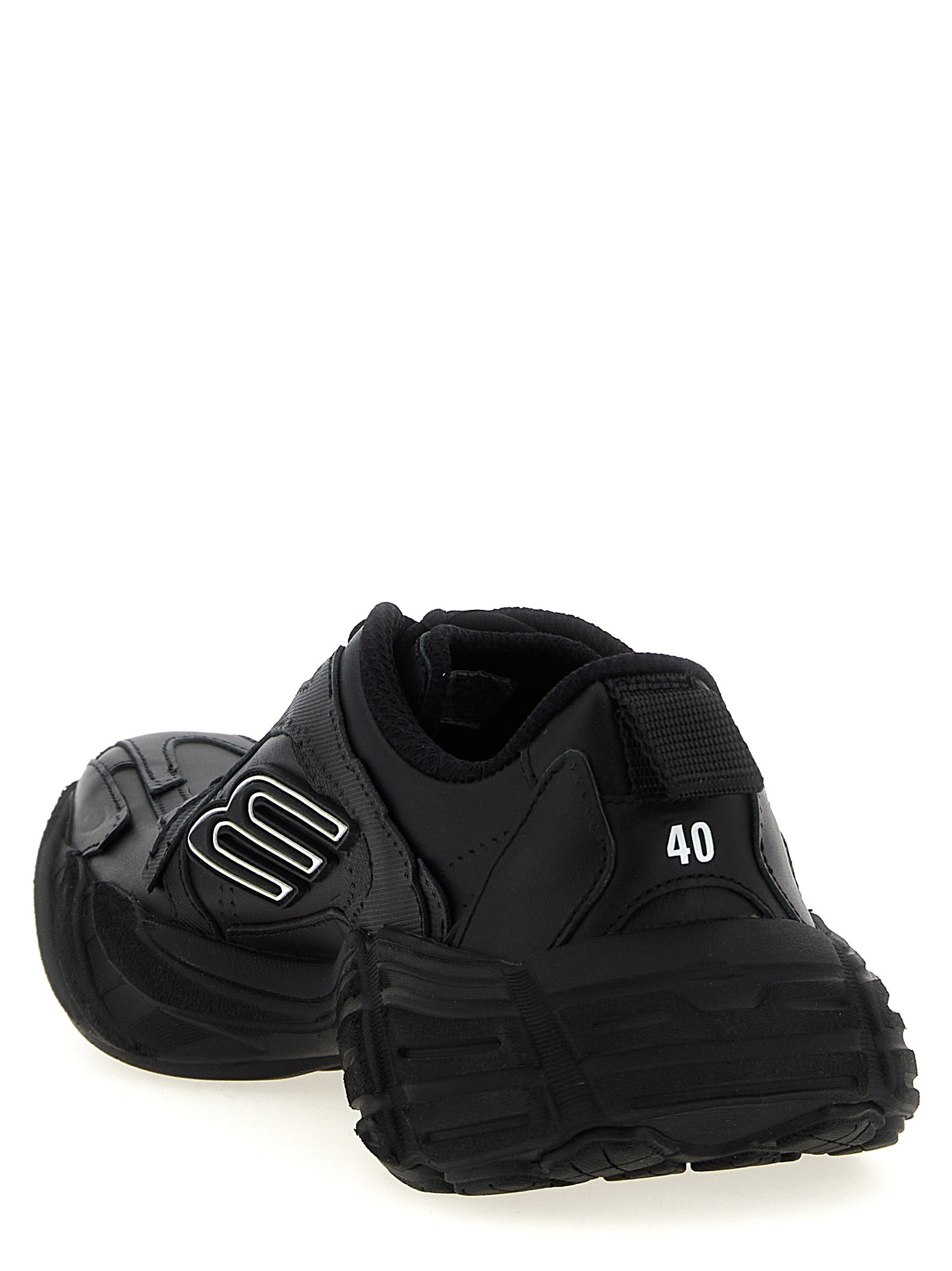 Athletic Sneakers Balenciaga men calfskin leather & plush polyester black featuring a avant-garde Men's Athletic Calfskin Leather & Plush Polyester Sneakers design with a avant-garde athletic style for a refined finish.