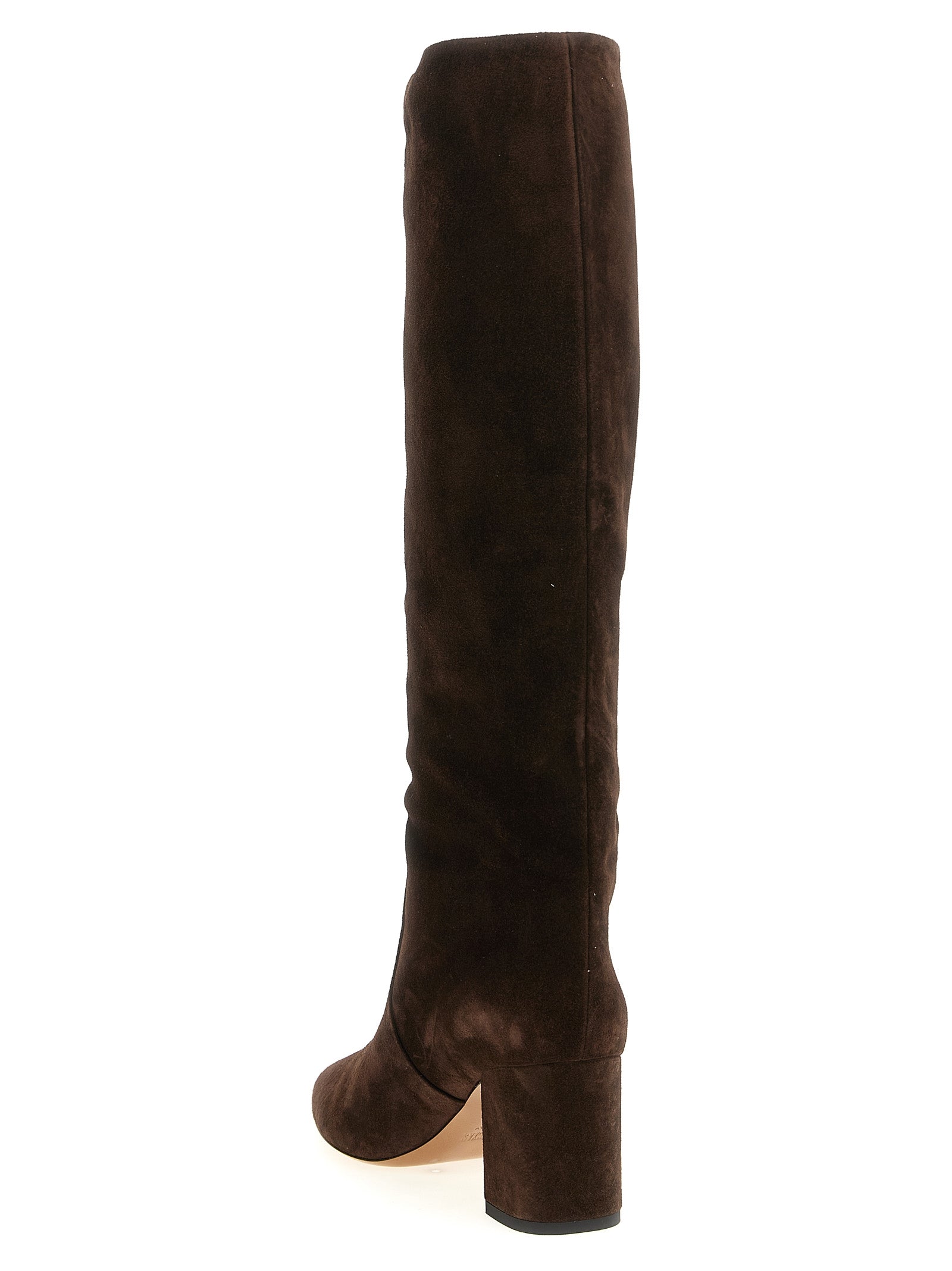 Over-The-Knee Boots by Paris Texas for women in suede calfskin leather brown showcases a impeccable silhouette as Women's Suede Calfskin Leather Over-The-Knee Boots, artfully defined by a impeccable and a impeccable .