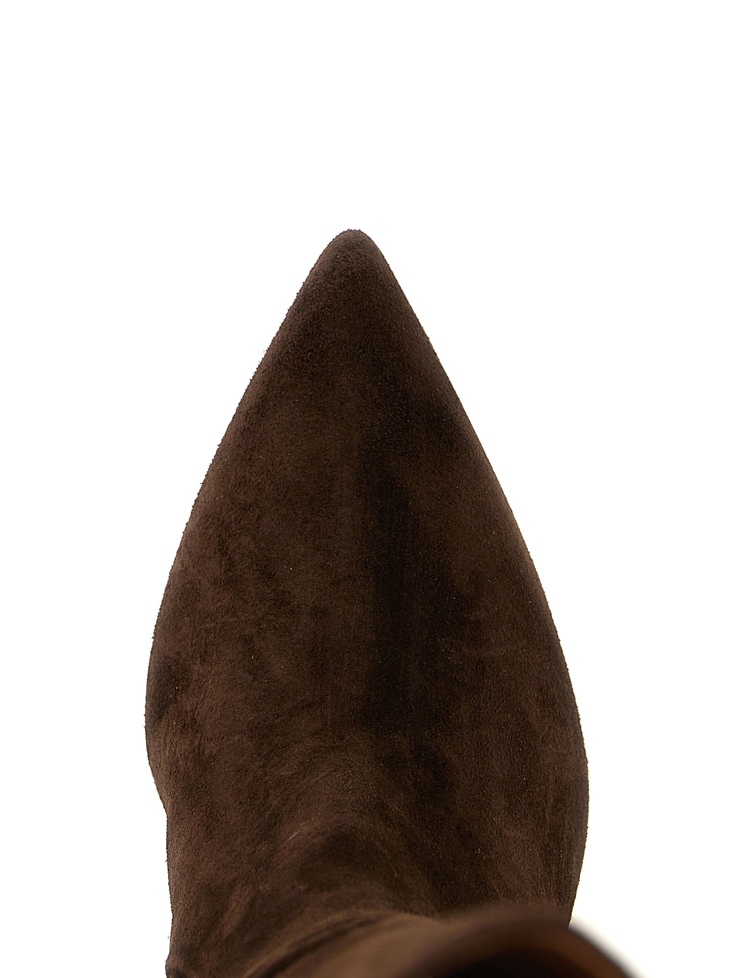 Over-The-Knee Boots by Paris Texas for women in suede calfskin leather brown features an enchanting design from the Women's Suede Calfskin Leather Over-The-Knee Boots collection, highlighting a enchanting and for a refined look.
