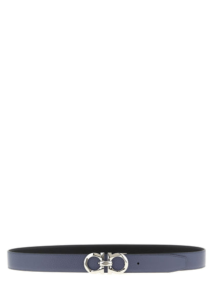 Belt by Ferragamo for men in bos taurus calfskin leather multicolor presents a artisanal silhouette from the Gancini Bos Taurus Calfskin Leather Belt collection, showcasing an artisanal design and refined craftsmanship for a artisanal look.