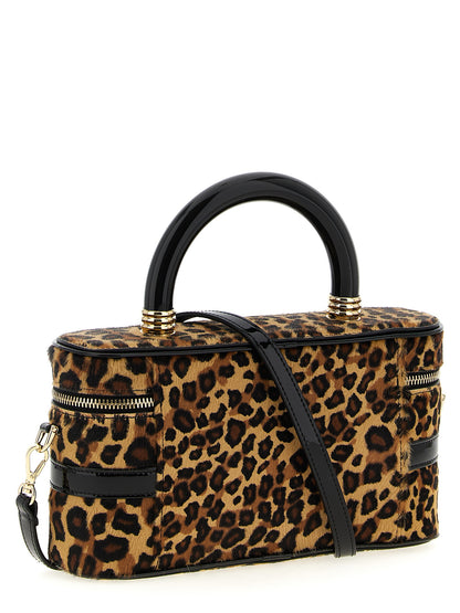 Mini Vanity Handbag by Roger Vivier for women in acetate multicolor features a signature silhouette, showcasing a secure zipper & buckle and signature with versatile shoulder-strap, adjustable-strap & handle for a sophisticated look.