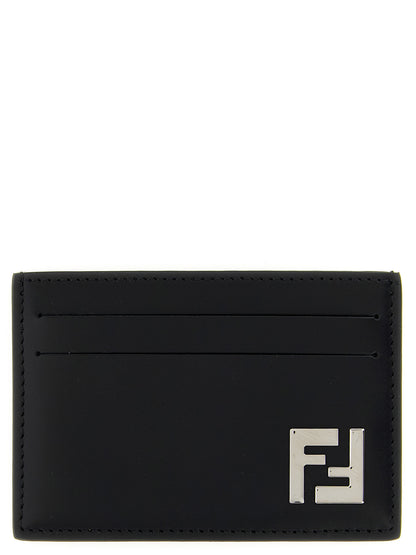 Cardholder Card Case by Fendi for men in calfskin leather black features a polished Calfskin Leather Cardholder Card Case design with polished card-organization.