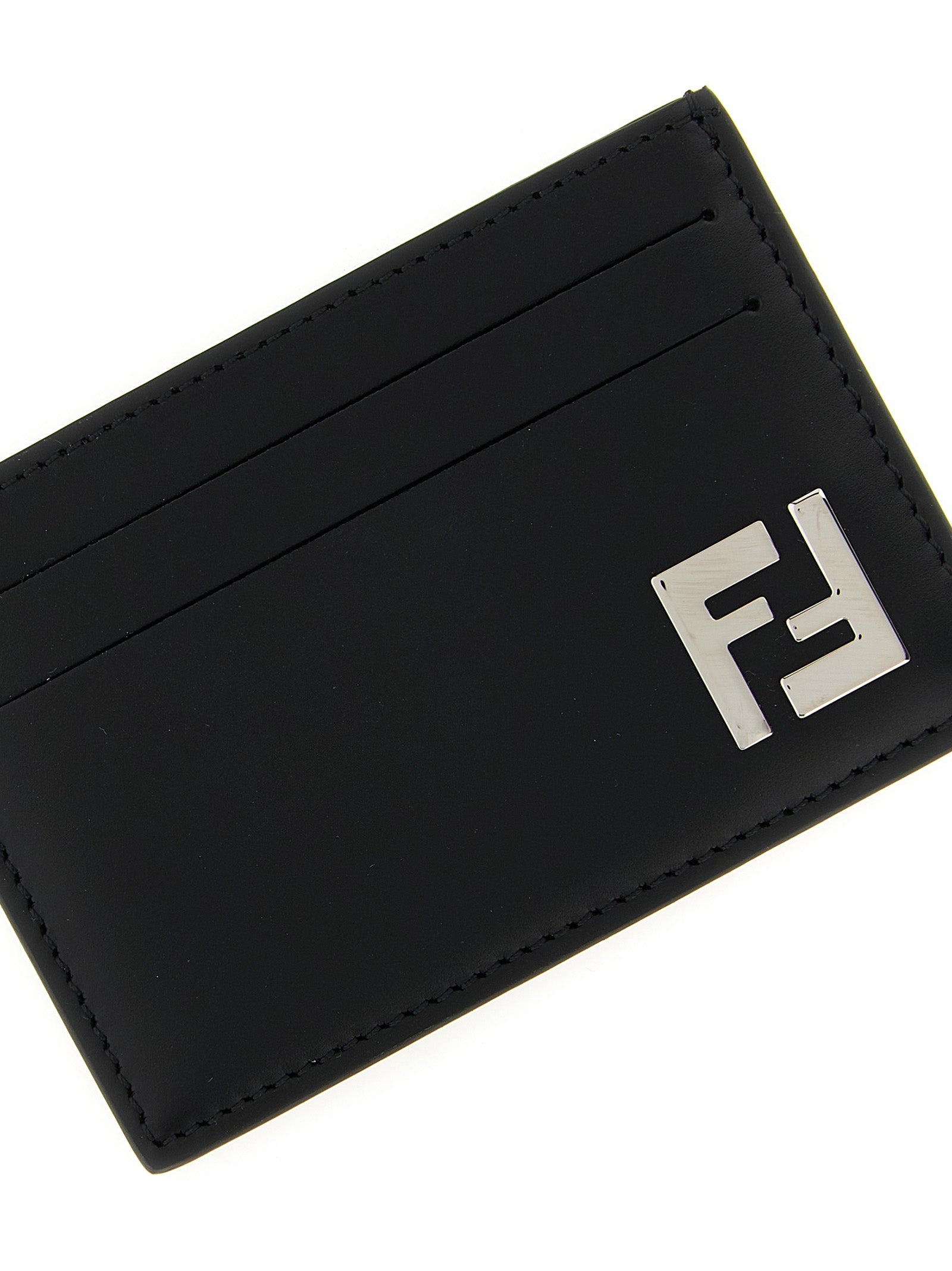 Cardholder Card Case by Fendi for men in calfskin leather black features an meticulous design, elegantly showcasing the refined Calfskin Leather Cardholder Card Case aesthetic while integrating sophisticated card-organization.