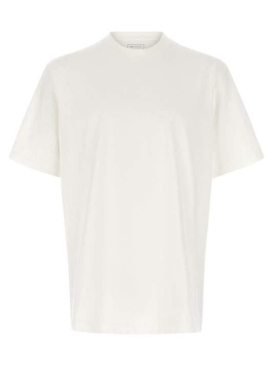 T-Shirt by Y-3 for men in cotton bicolour, black, white & print showcases a chic silhouette, artfully detailed with a chic crew neckline and for a chic finish.