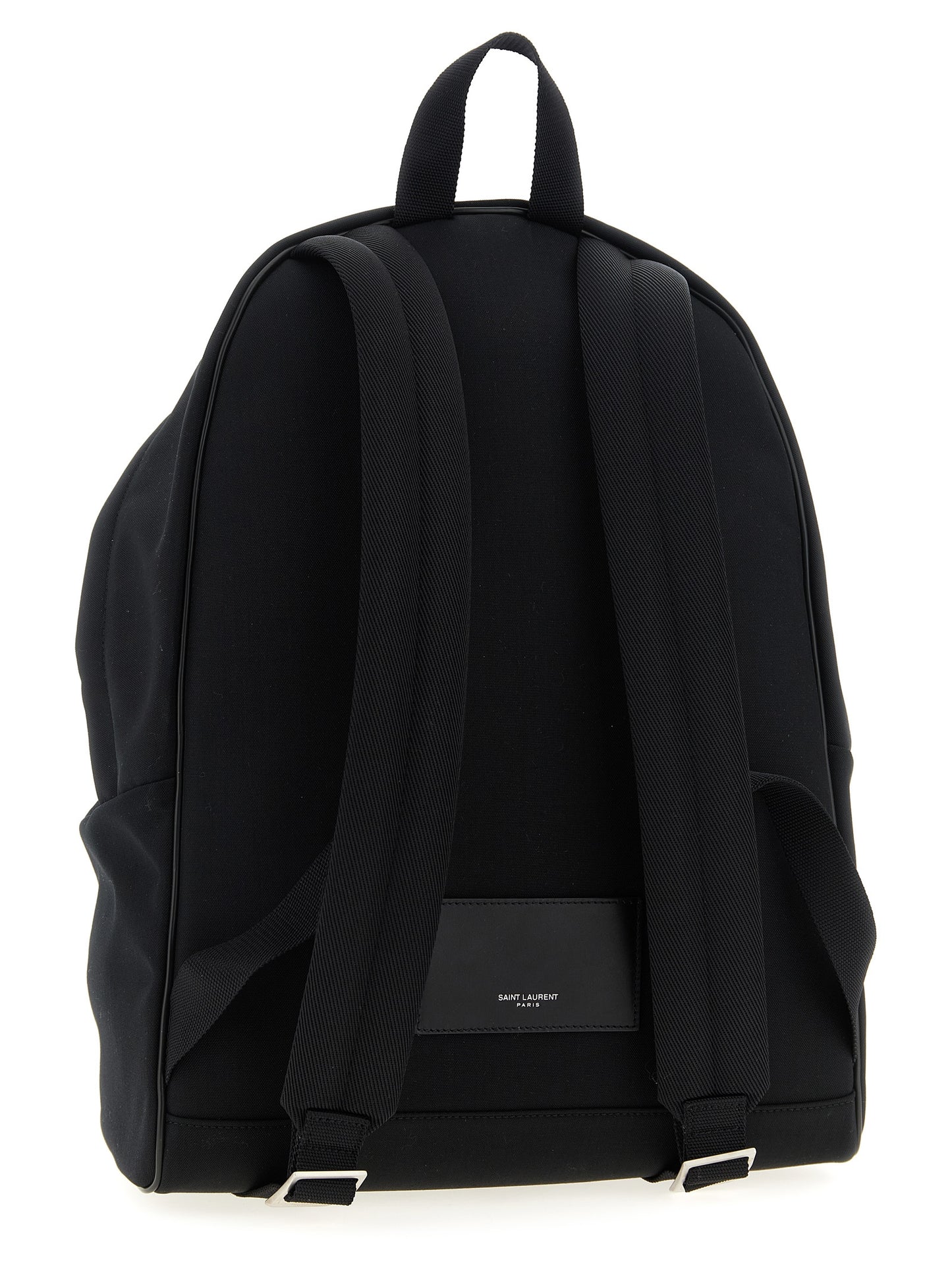 Backpack by Saint Laurent for men in polyamide patent leather black features an ultra-portable silhouette from the Polyamide Patent Leather Backpack range, with a secure zipper, ample , and versatile handle, backpack-strap & adjustable-strap.