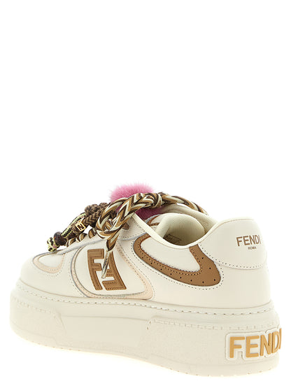 Sneakers by Fendi for women in calfskin leather multicolor presents a impeccable silhouette as Women's Fashion Calfskin Leather Sneakers, expertly defined by a impeccable fashion style for a impeccable, high-fashion look.