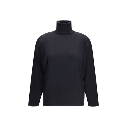 Sweatshirt by Gucci for women in silk black features an magnificent silhouette, showcasing a sophisticated and long-sleeve detail for a truly magnificent finish.