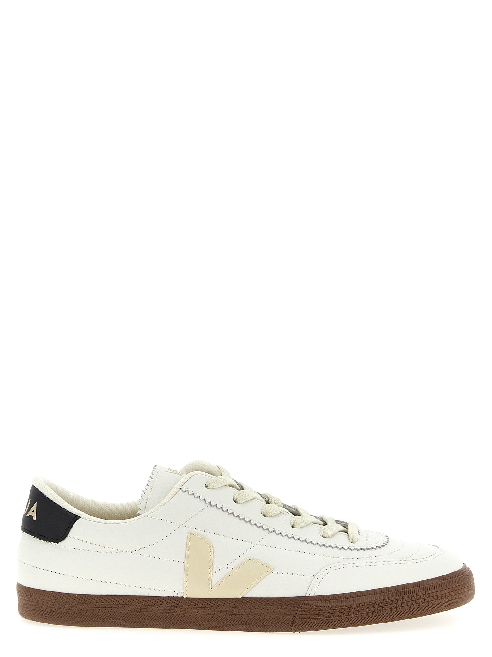 Sneakers by Veja for men in leather & rubber bicolour, black & white features an versatile design from the Men's Fashion Leather & Rubber Sneakers collection, highlighting a versatile fashion style for a premium, high-fashion look.