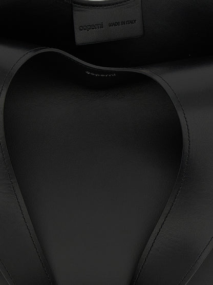 Shoulder Bag by Coperni for women in leather black features a effortless sophistication silhouette, secured by a with ample and versatile shoulder-strap & handle for a effortless sophistication finish.