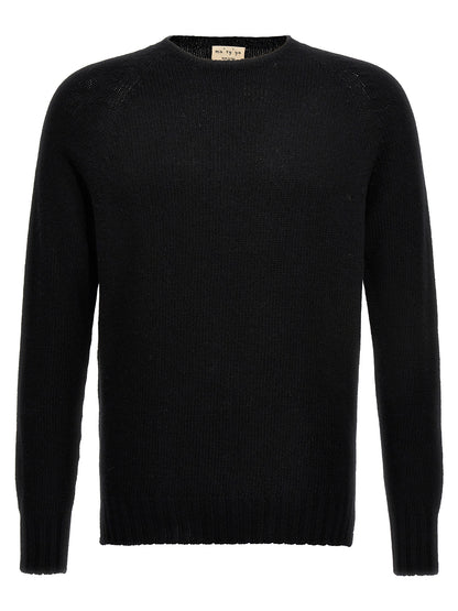 Cardigan by MA'RY'YA for men in cashmere modacrylic & virgin wool black features a dramatic silhouette, showcasing a sophisticated and dramatic detail for a timeless, premium look.