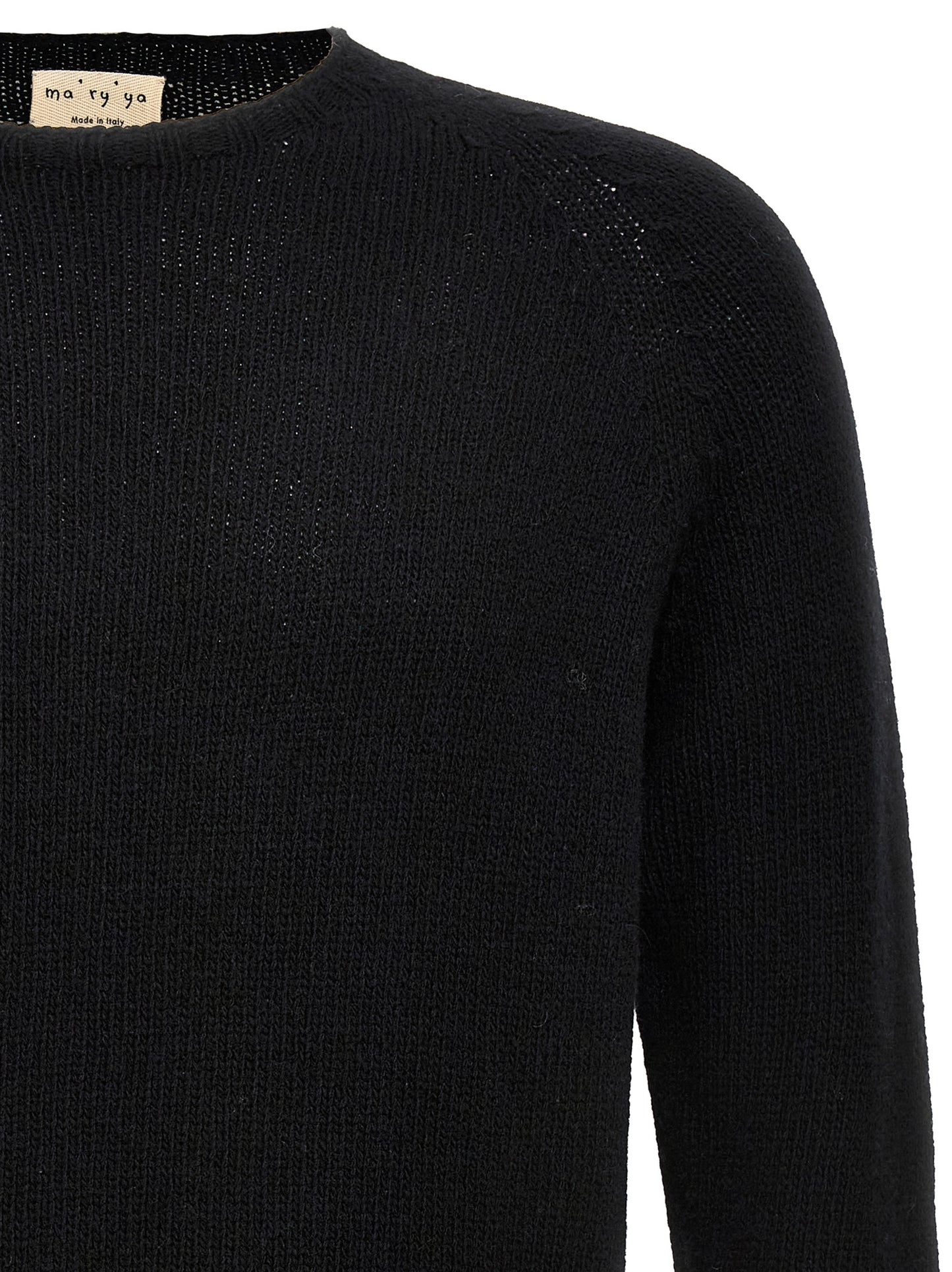 Cardigan by MA'RY'YA for men in cashmere modacrylic & virgin wool black showcases a captivating silhouette, artfully detailed with a captivating and for a truly sophisticated captivating look.