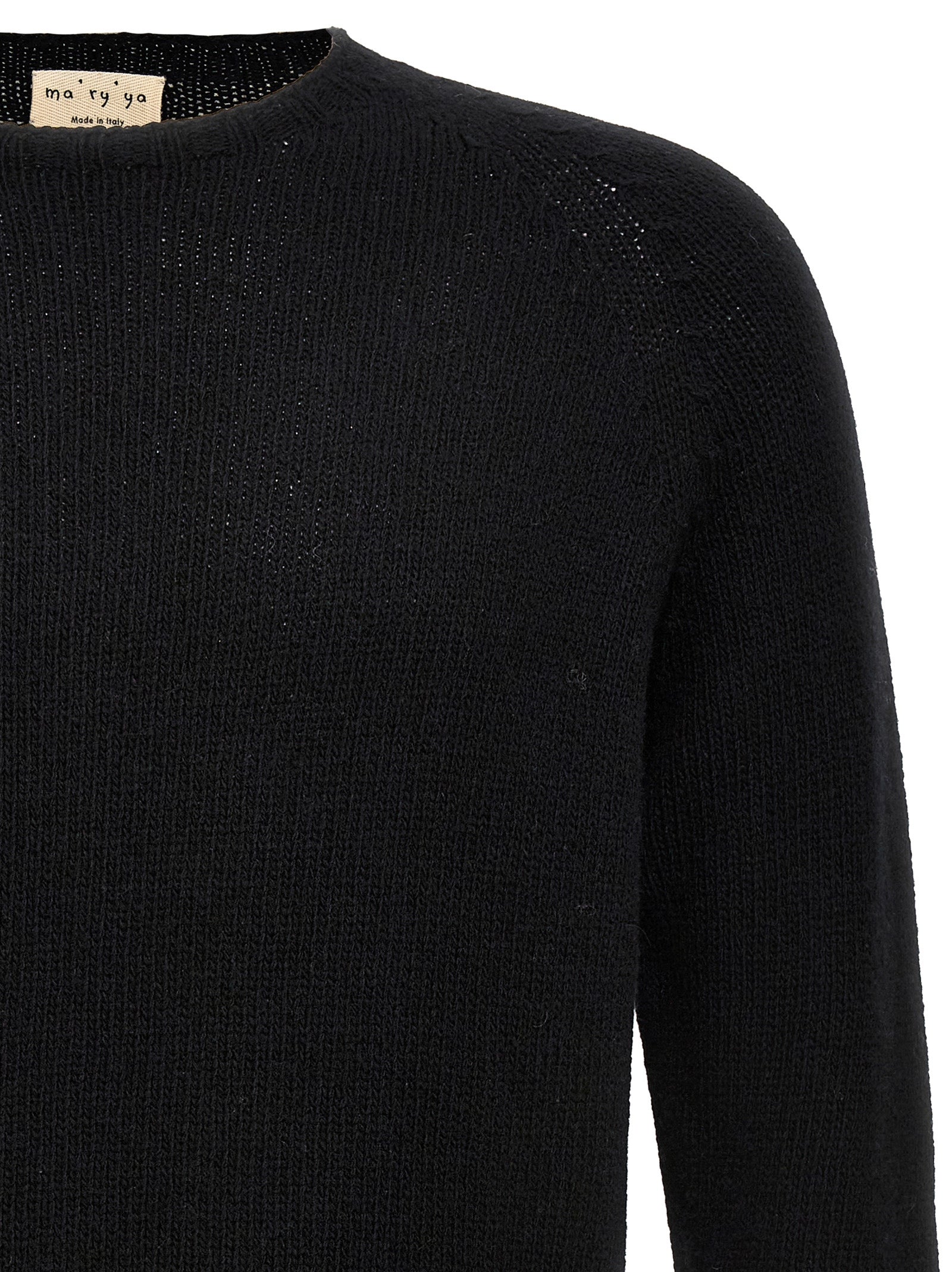 Cardigan by MA'RY'YA for men in cashmere modacrylic & virgin wool black showcases a captivating silhouette, artfully detailed with a captivating and for a truly sophisticated captivating look.