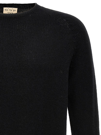 Cardigan by MA'RY'YA for men in cashmere modacrylic & virgin wool black showcases a captivating silhouette, artfully detailed with a captivating and for a truly sophisticated captivating look.