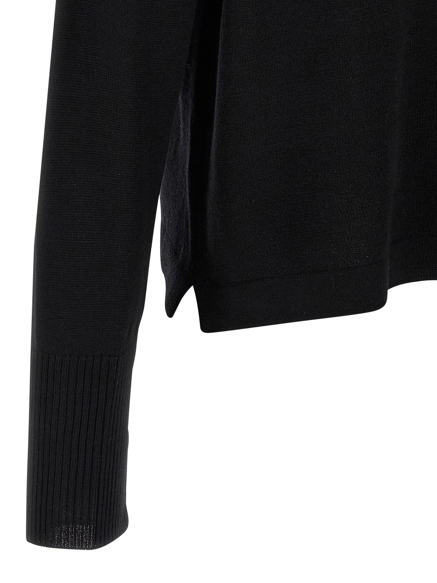 Cardigan by MA'RY'YA for men in modacrylic virgin wool black features an crisp silhouette, showcasing a sophisticated and detail for a truly crisp finish.