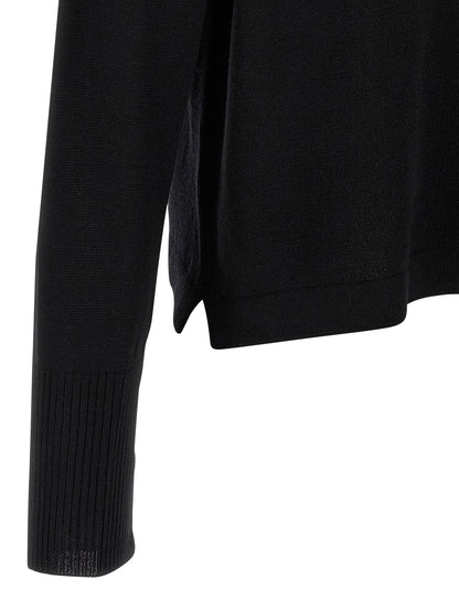 Cardigan by MA'RY'YA for men in modacrylic virgin wool black features an crisp silhouette, showcasing a sophisticated and detail for a truly crisp finish.