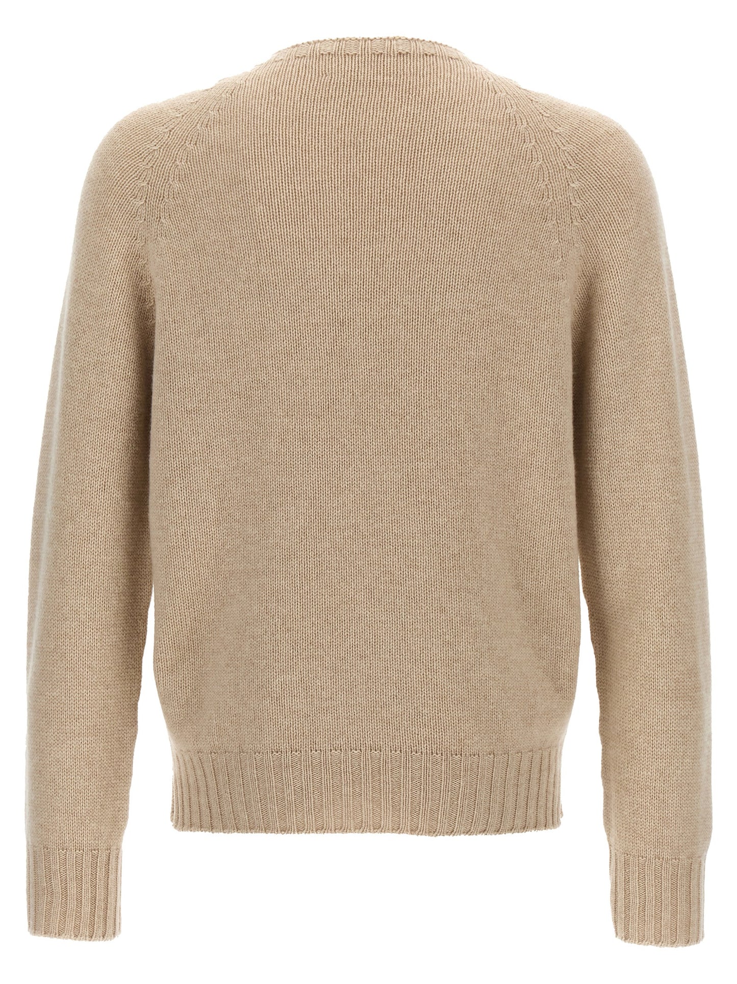 Cardigan by MA'RY'YA for men in cashmere modacrylic & virgin wool beige features an impeccable silhouette, showcasing a sophisticated and detail for a truly impeccable finish.