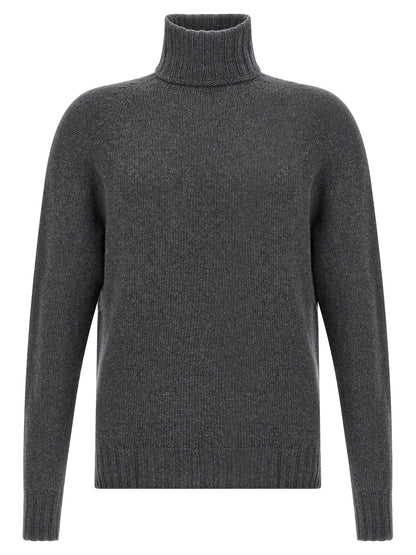 MA'RY'YA Men's Cashmere Modacrylic & VIrgin Wool Cardigan - Gray