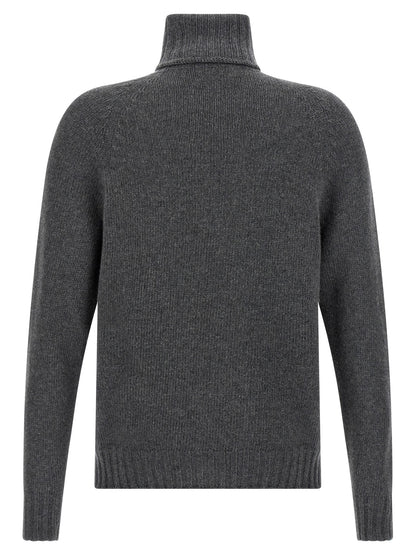 MA'RY'YA Men's Cashmere Modacrylic & VIrgin Wool Cardigan - Gray